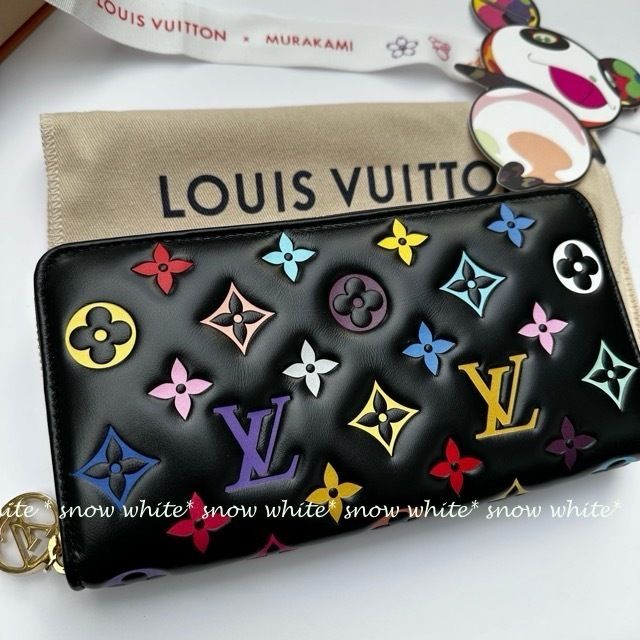 明日着 限定 LV×TM 上質ラムレザー モノグラム ZIPPY 長財布 (Louis