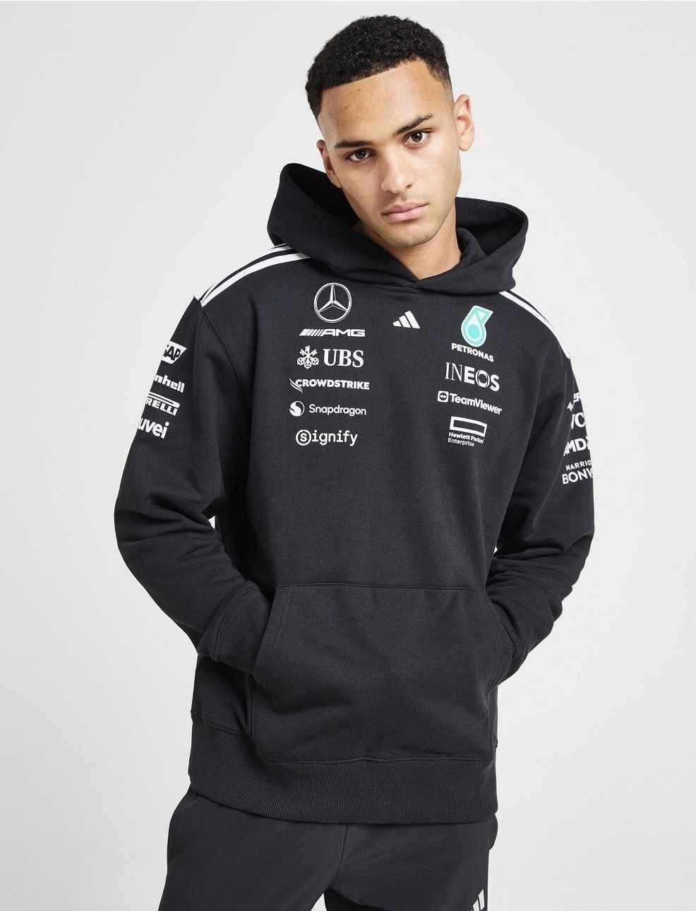 海外限定】アディダス×メルセデスベンツ Wネームフーディ (adidas