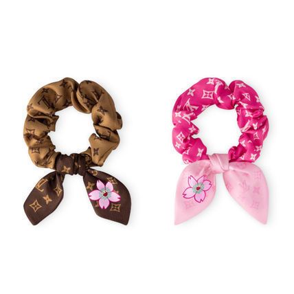 ルイヴィトン】村上隆コラボ 2点セット シュシュ 桜 ヘアゴム (Louis