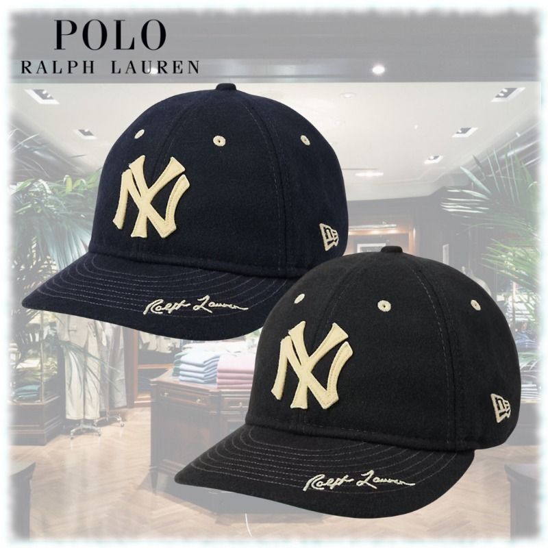 Polo Ralph Lauren ヤンキース ニューエラ ウール キャップ (Ralph