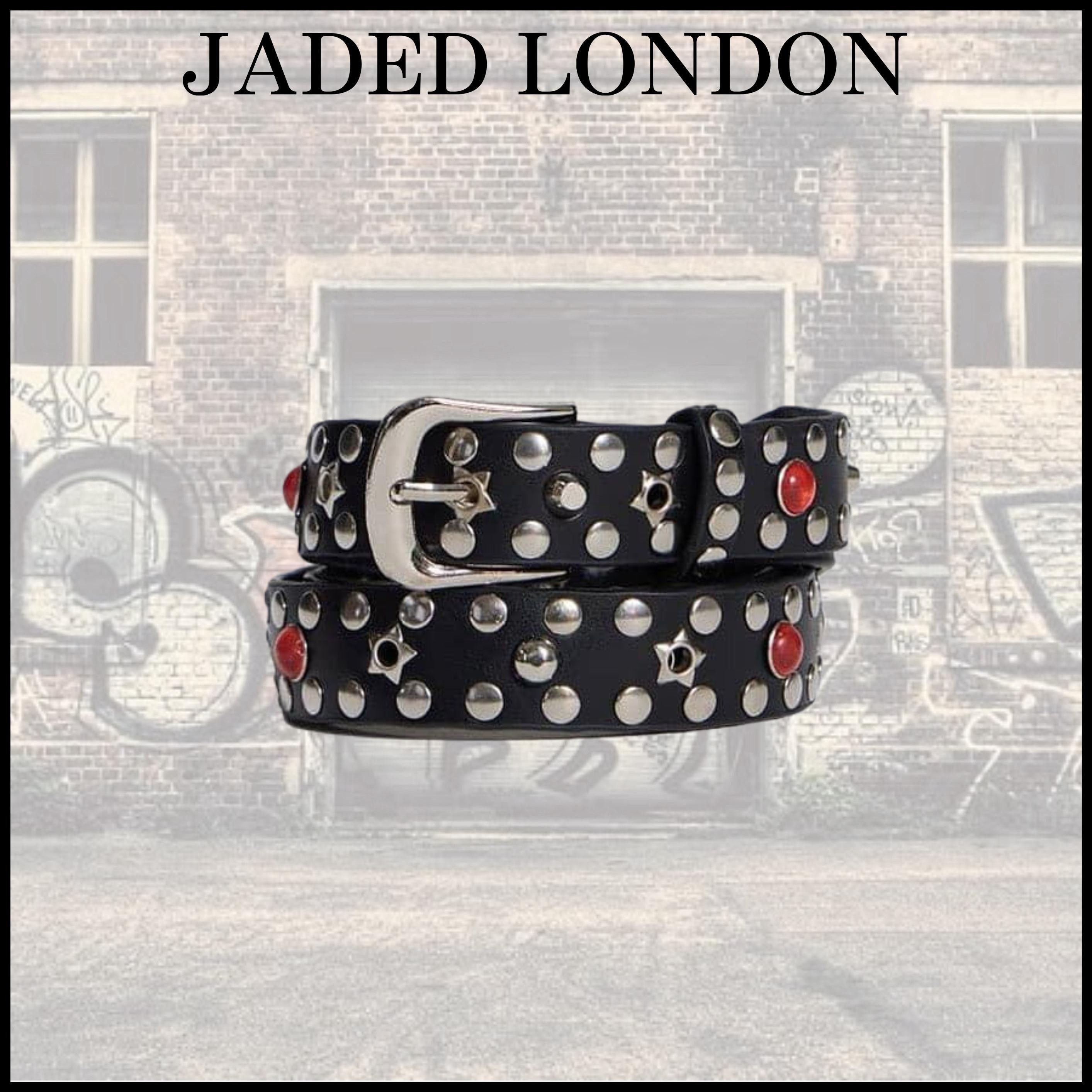 JADED LONDON】送料関税込み Black Starstud Belt (JADED LONDON