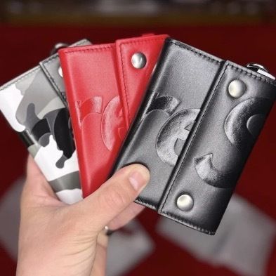 SS25 Supreme Leather Chain Wallet - レザー ウォレット 財布