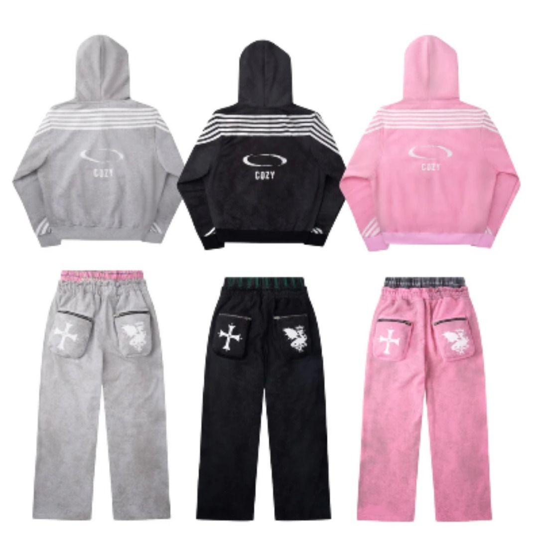 COZY WORLDWIDE】ROYAL KNIGHT CLUB WAXED TRACKSUIT (COZY WORLDWIDE