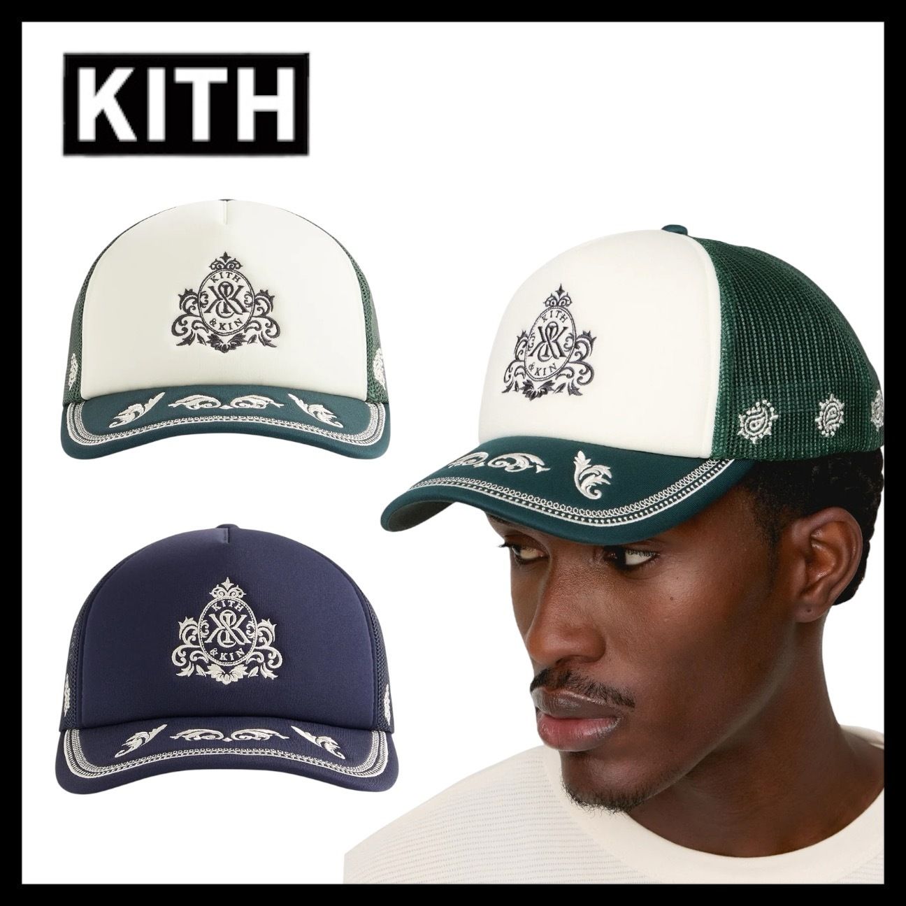 KITH】☆メッシュキャップ ☆ペイズリー ☆新作 ☆関税込 (KITH NYC
