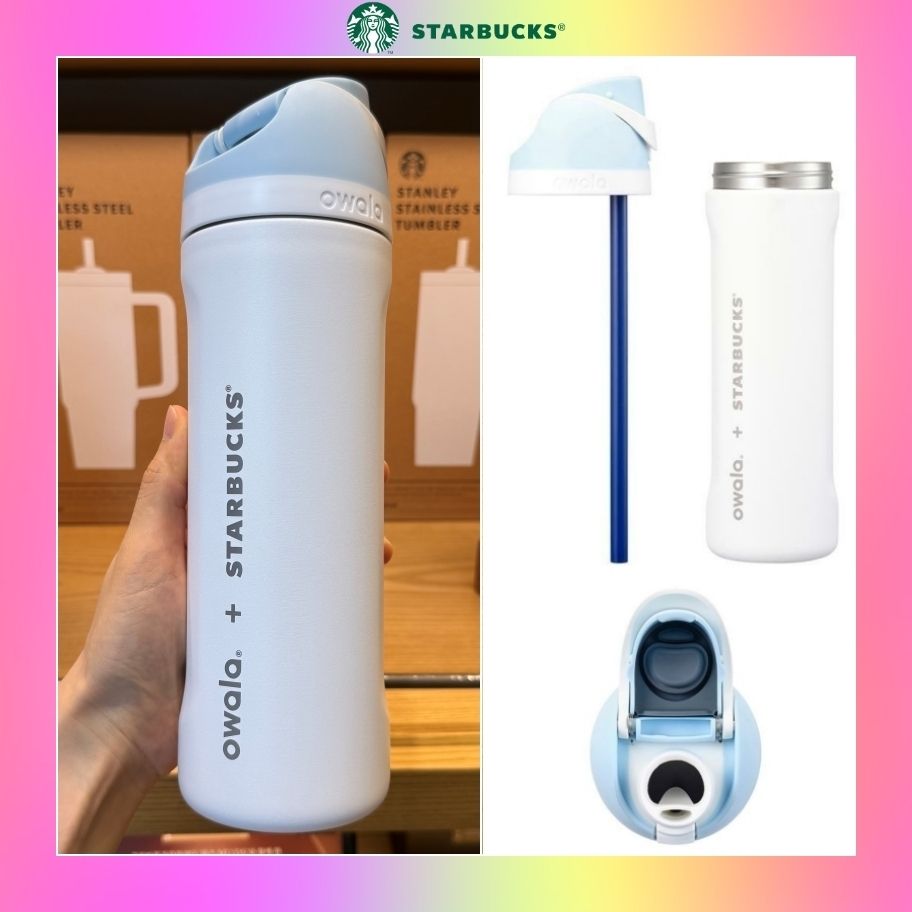 韓国スタバ】Sailing Club☆SS Owala Freesip White 710ml (Starbucks