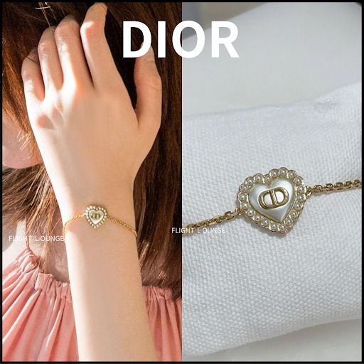 パール×ハート♡DIOR Petit CD ブレスレット (Dior/ブレスレット