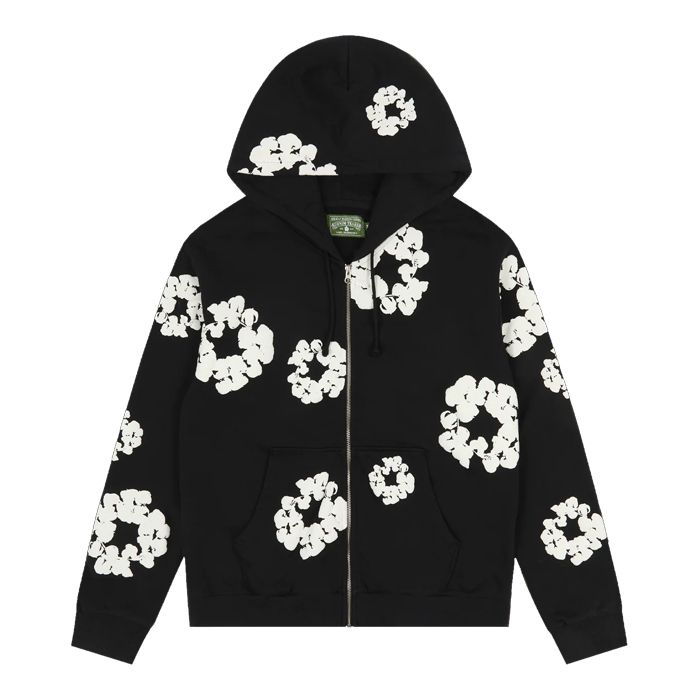 DENIM TEARS デニムティアーズ コットンリースジップパーカー (Denim