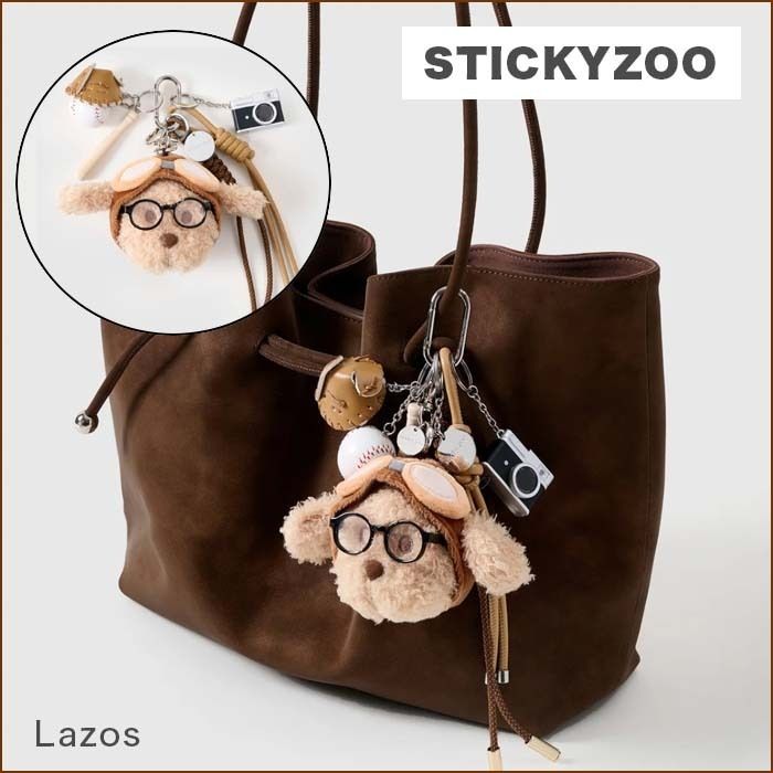 STICKY ZOO 】プードル グラ スタックチャーム (バッグチャーム