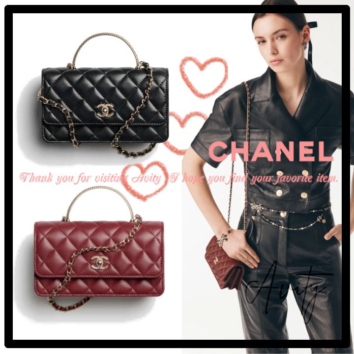煌めくハンドル♪ CHANEL チェーン付きクラッチ (CHANEL/クラッチ