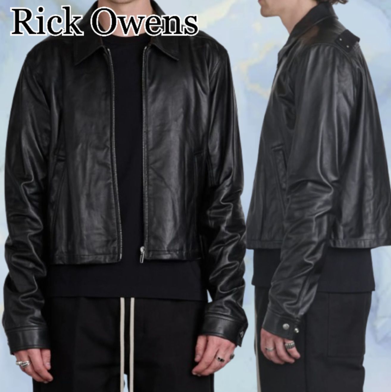 Rick Owens】FW25 Concordians Alice Brad レザージャケット (RICK
