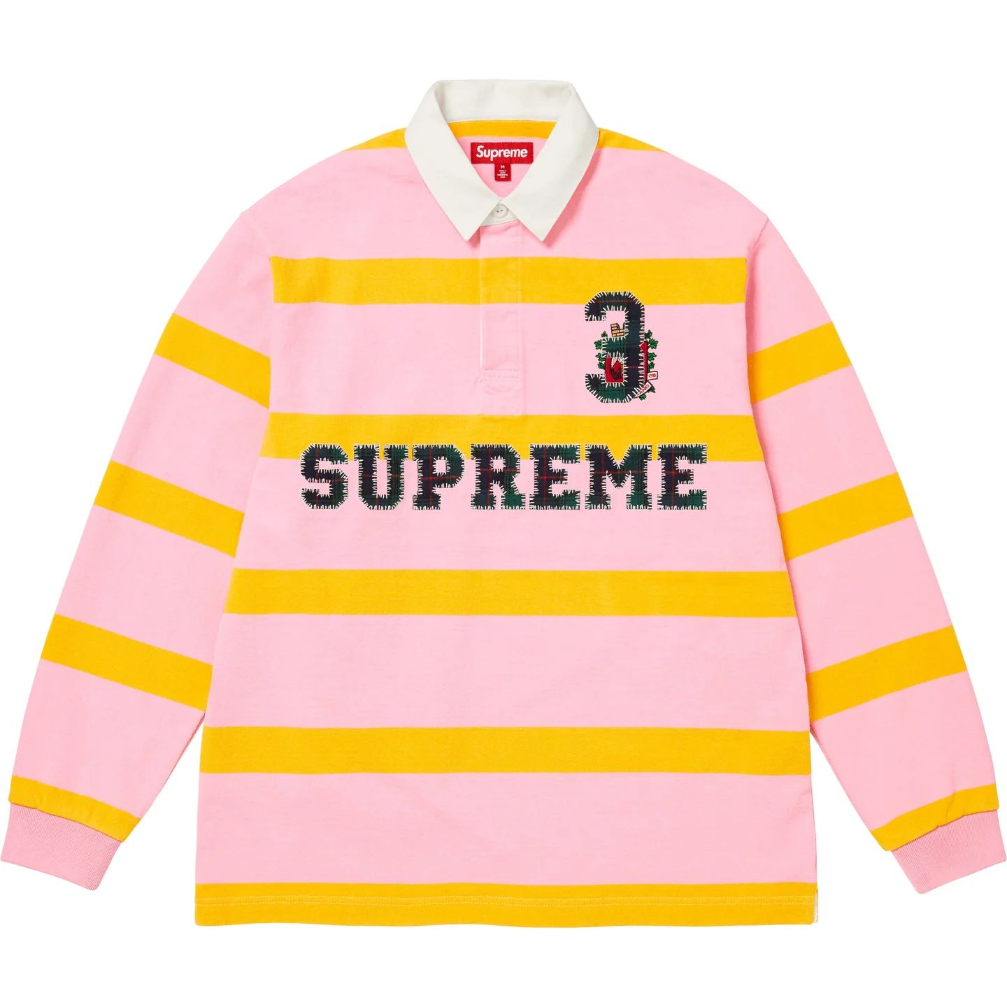 Supreme】Stripe Rugby Pink ストライプ ラガーシャツ - 25FW (Supreme