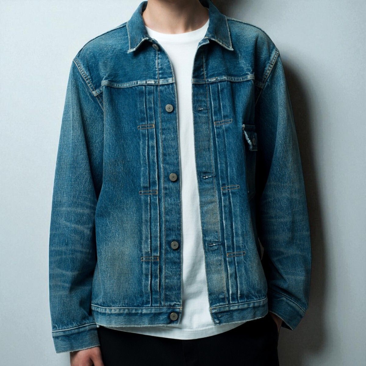 Ron harman】ロンハーマン グリーンキャスト デニムジャケット (Ron