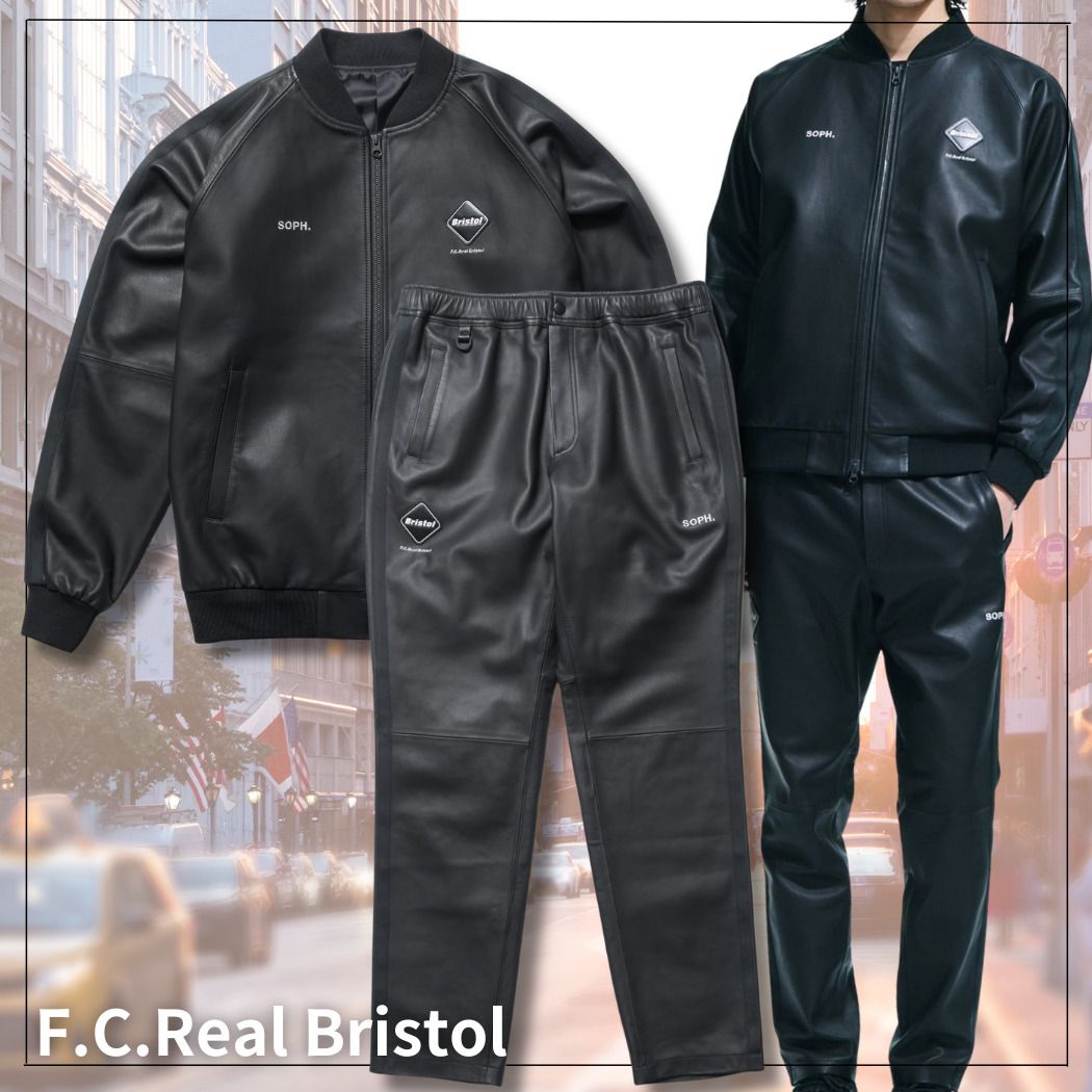 上下セットアップ】F.C.Real Bristol レザージャケット パンツ (F.C.