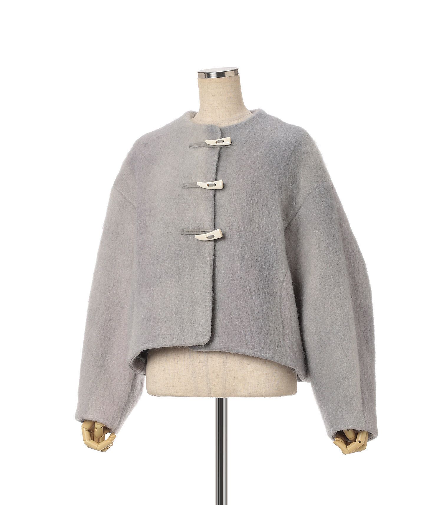 ☆MAME KUROGOUCHI☆Gradient Dye Mohair Crop Coat (Mame Kurogouchi