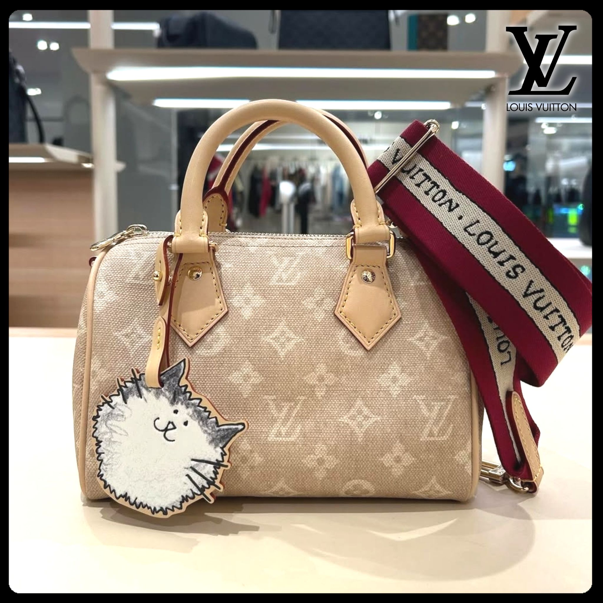 ☆新作☆ ルイヴィトン スピーディ20 ミャオウグラム 猫チャーム