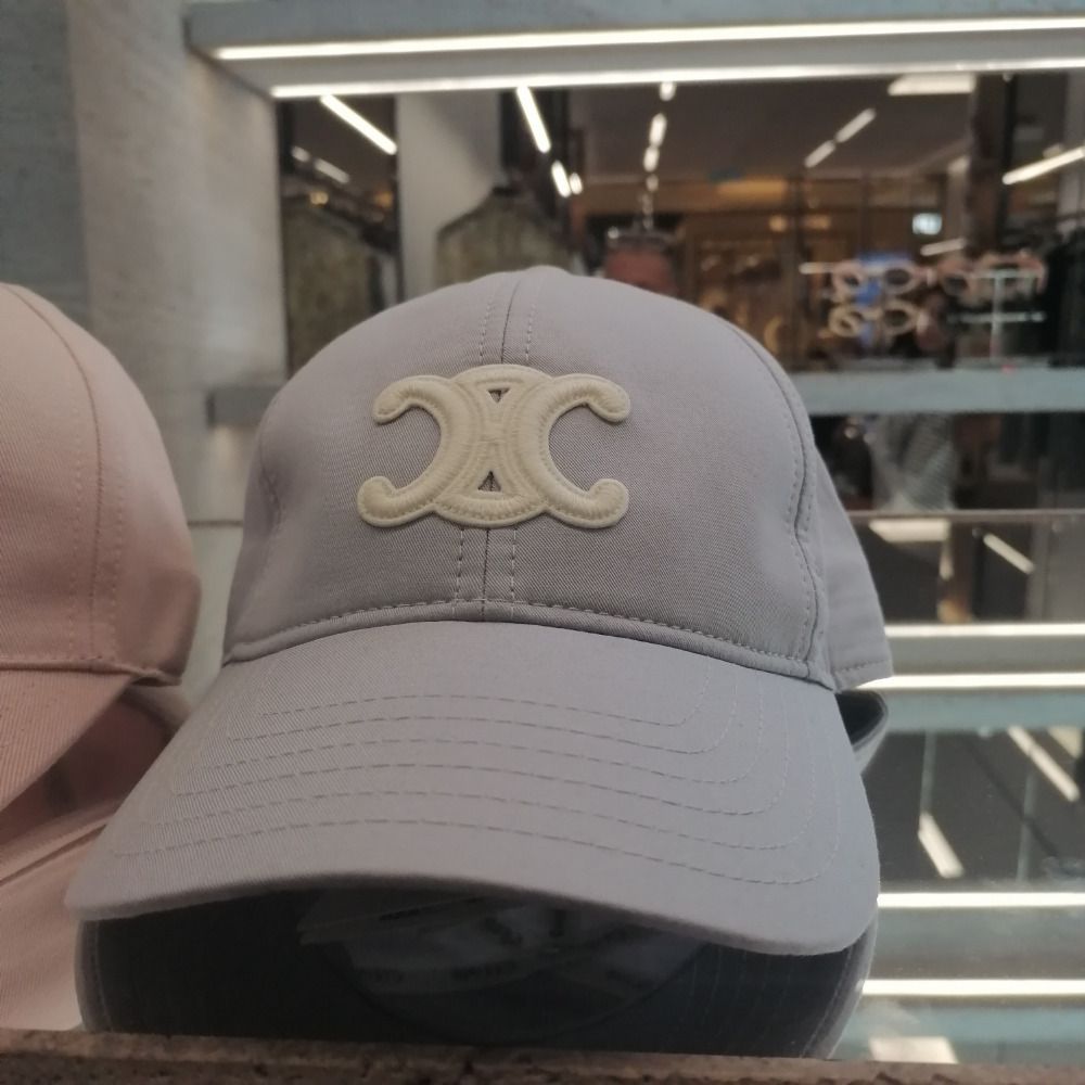 CELINE】 セリーヌ トリオンフ ベースボールキャップ グレー (CELINE