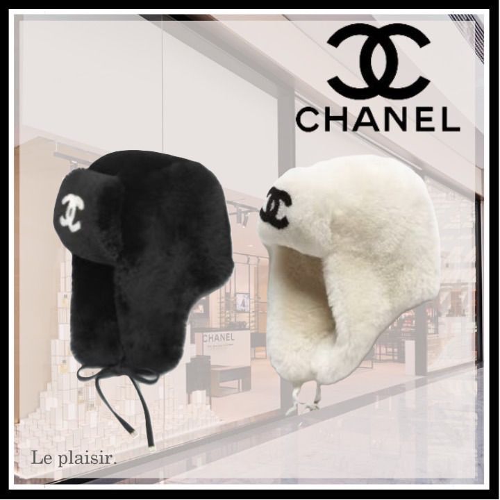 ふわもこ×CCロゴが冬映え♪【CHANEL】ファーパイロットキャップ