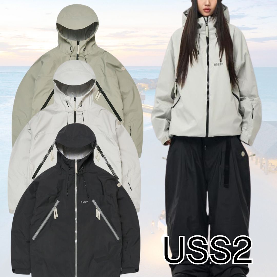 uss2 アースツー フード付きスノーボードジャケット ウェア L 2026年