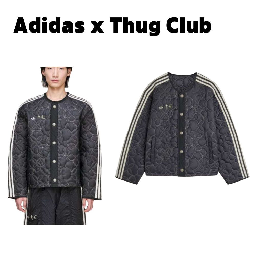 ☆Adidas x Thug Club☆ Padded Jacket Black (Thug Club/ダウン