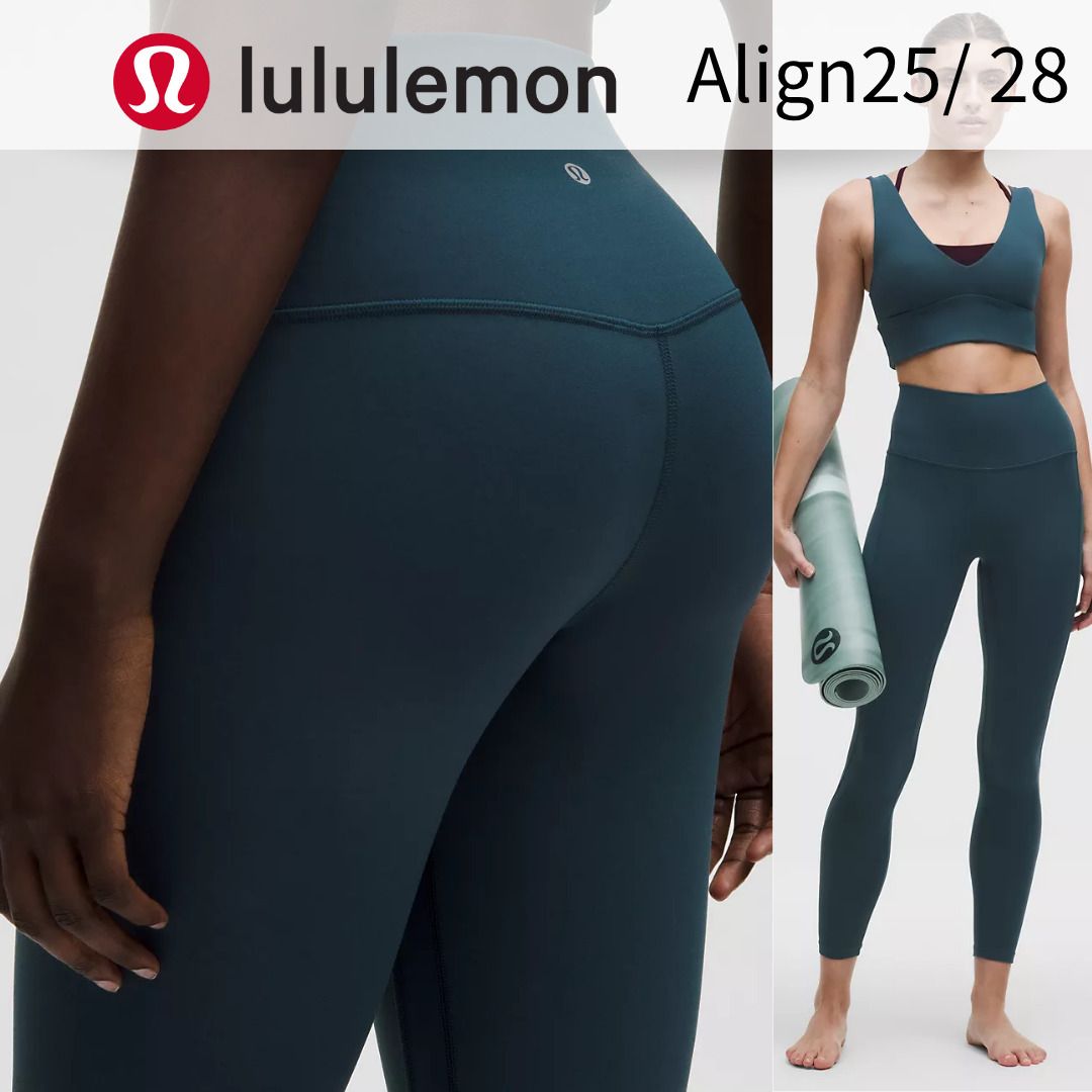 lululemon】レギンス Align 25 28 ハイライズ Indochine Blue