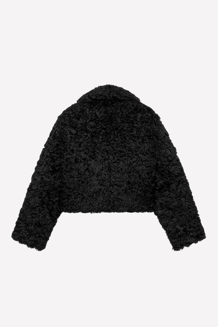 ZARA】 リバーシブルフェイクレザー ダブルフェイスジャケット (ZARA