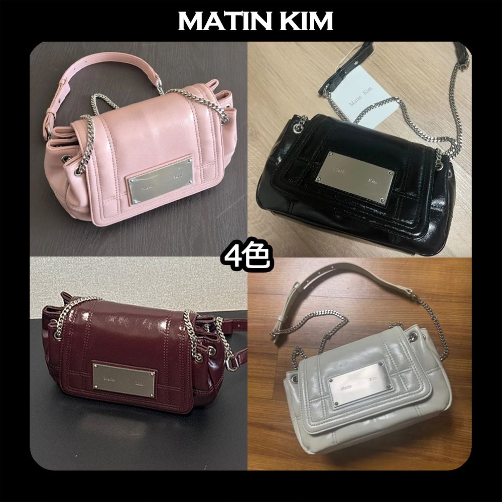 Matin Kim] GLOSSY QUILTING SMALL CHAIN BAG (Matin Kim/ショルダー