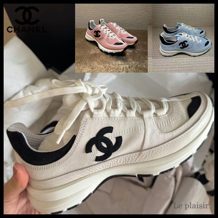 大きなCCロゴが映える♡万能デザイン【CHANEL】スニーカー (CHANEL