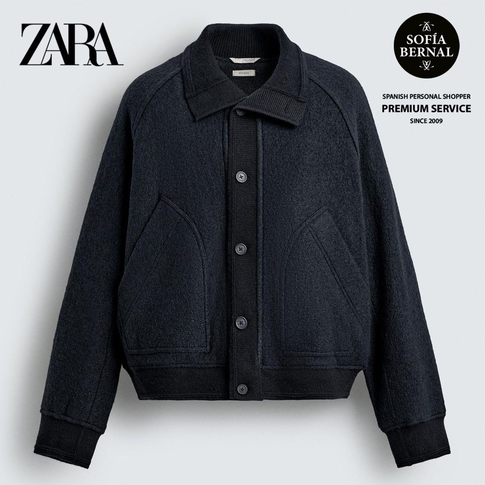 ZARA リブ襟切り替えジャケット (ZARA/ジャケットその他) 1437/343/401