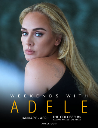 WEEKENDS WITH ADELE, LAS VEGAS RESIDENCY AT CAESARS PALACE – Sony