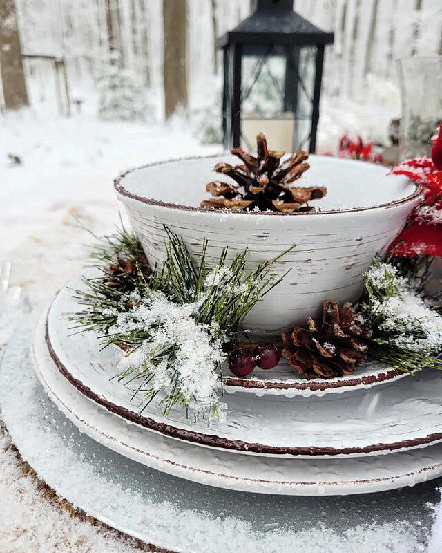 Trellis White Set of 4 Soup Cereal Bowls