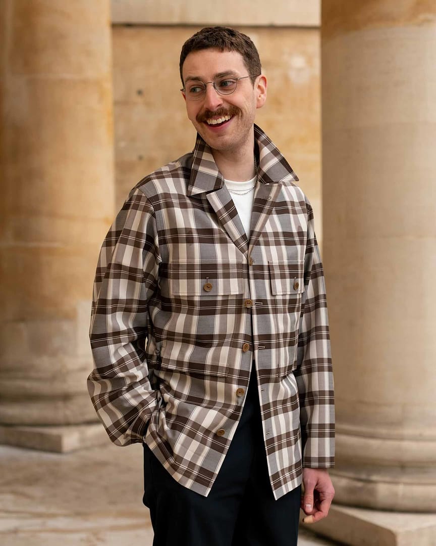 Coherence Vernon-D Antique Wool Gabardine Beige – Clutch Cafe