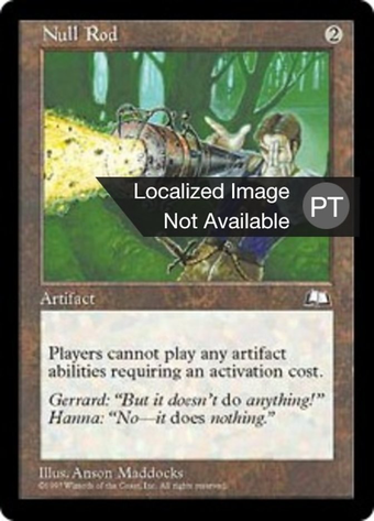 Bastão da Invalidação / Null Rod | Magic: the Gathering MTG Cartas
