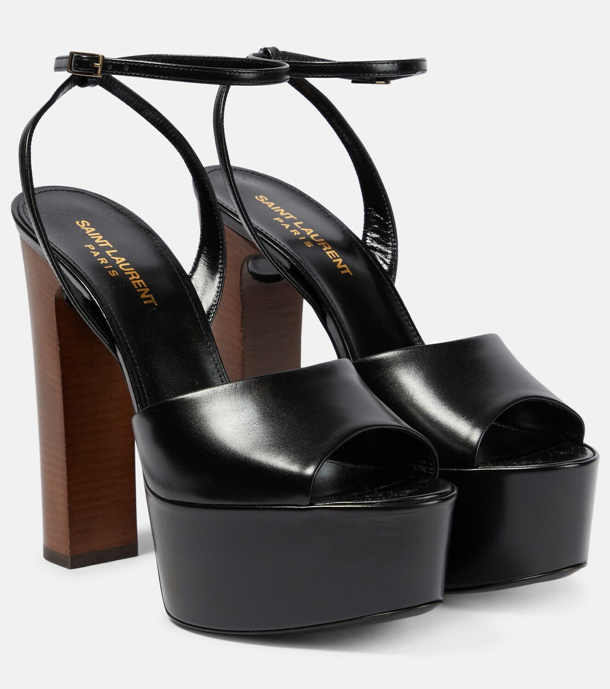 Saint Laurent Jodie 95 leather platform sandals Saint Laurent