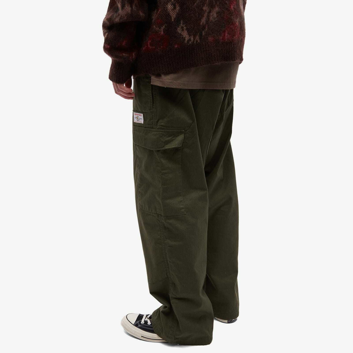 Human Made Men's Military Easy Pant in Olive Drab Human Made