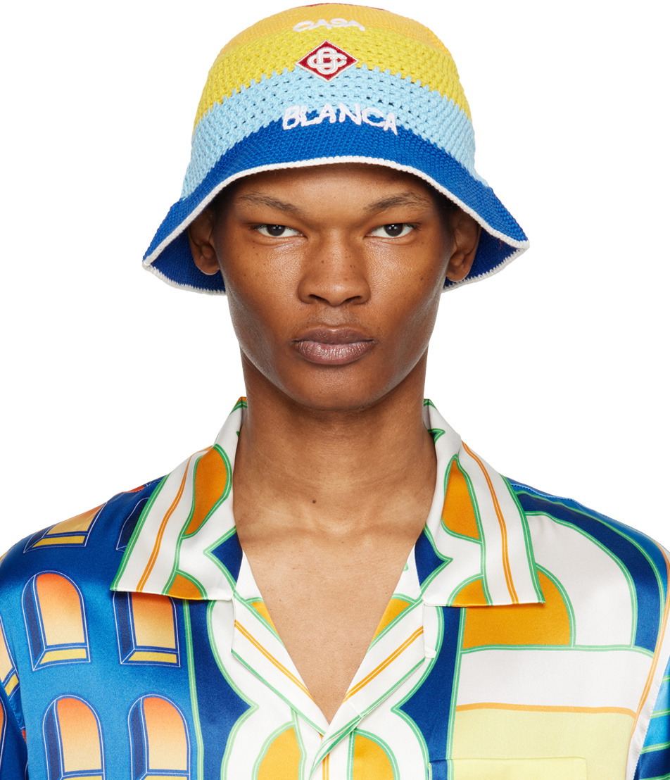 Casablanca Multicolor Striped Bucket Hat Casablanca