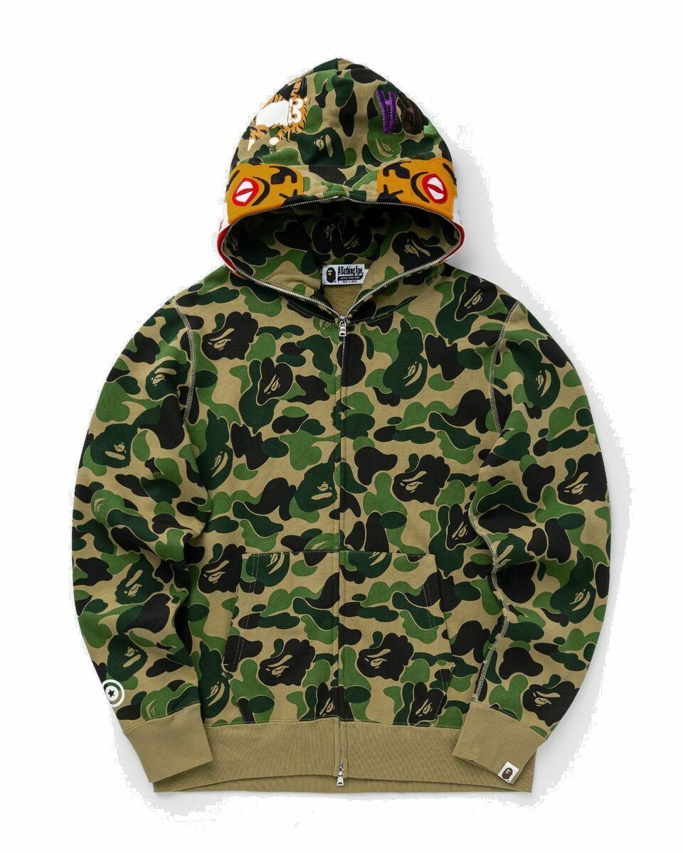 A Bathing Ape Abc Camo Tiger Full Zip Hoodie Green Hoodies/Zippers