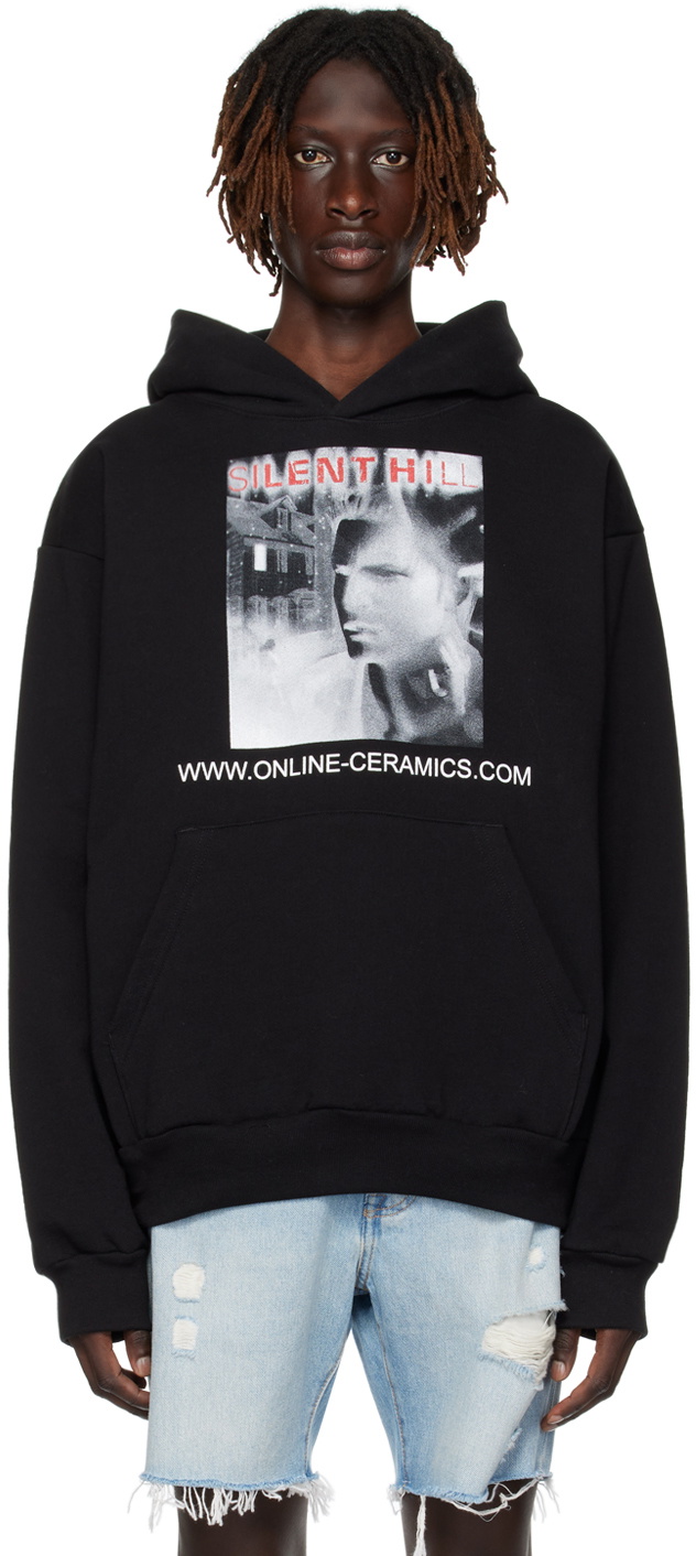 Online Ceramics Black 'Welcome To Silent Hill' Hoodie Online Ceramics