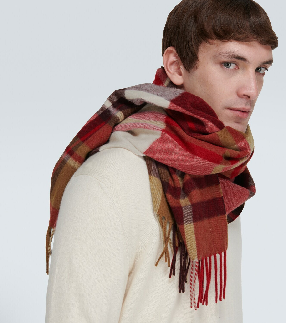 Loro Piana Checked cashmere scarf Loro Piana