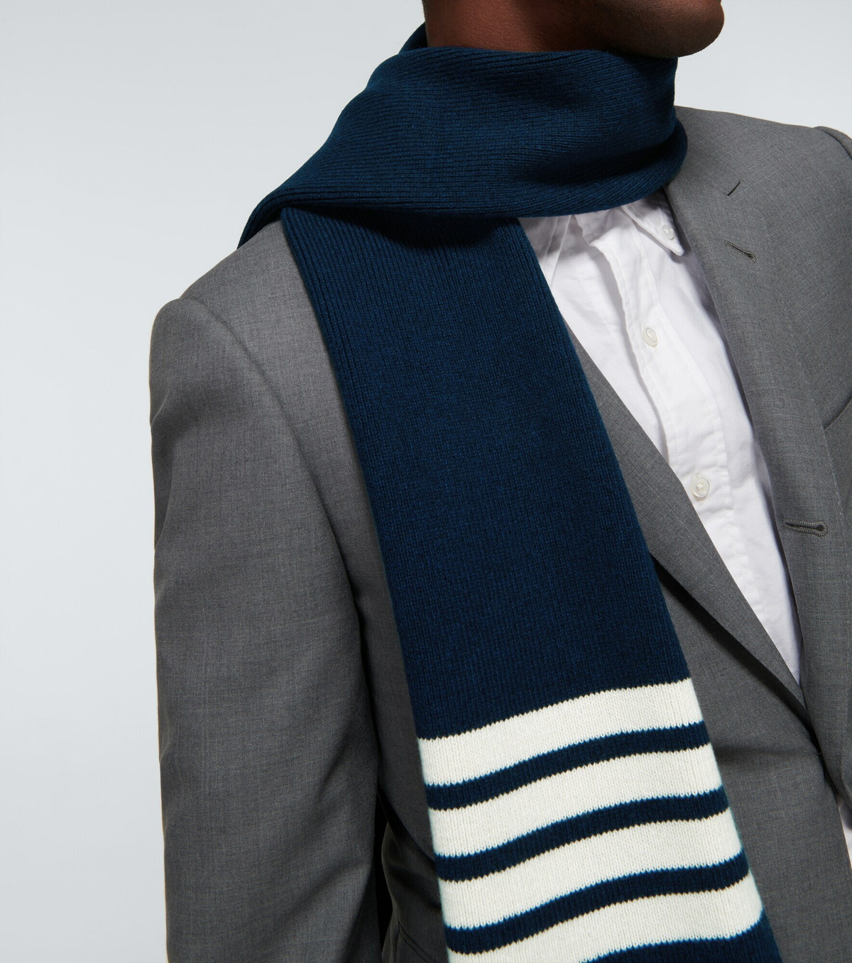 Thom Browne - 4-Bar cashmere scarf Thom Browne