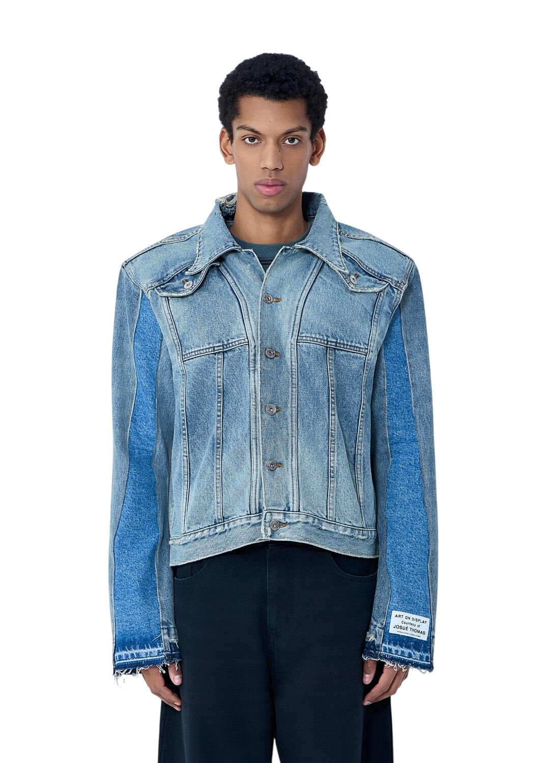 Gallery Dept. - Andy Distressed Patchwork Upcycled Denim Jacket