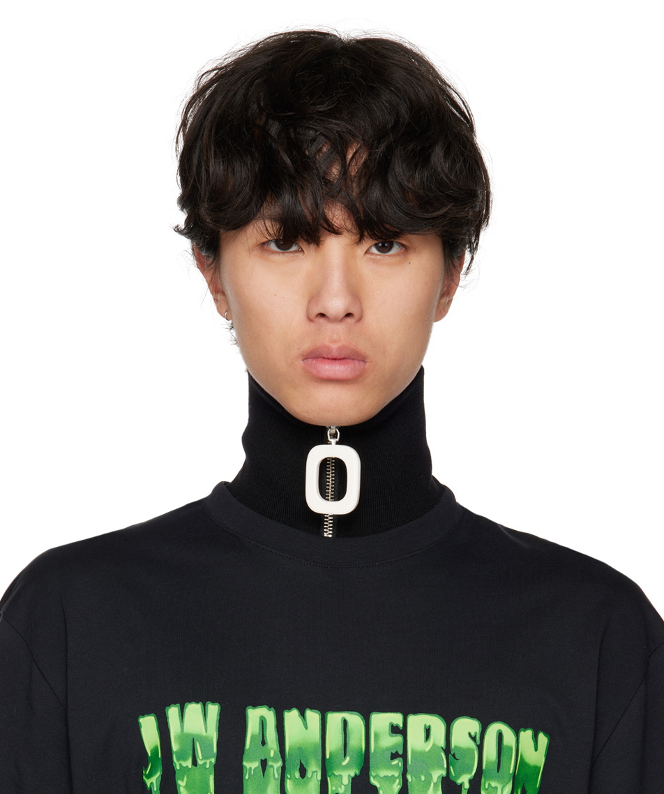 JW Anderson Black Neckband Scarf JW Anderson
