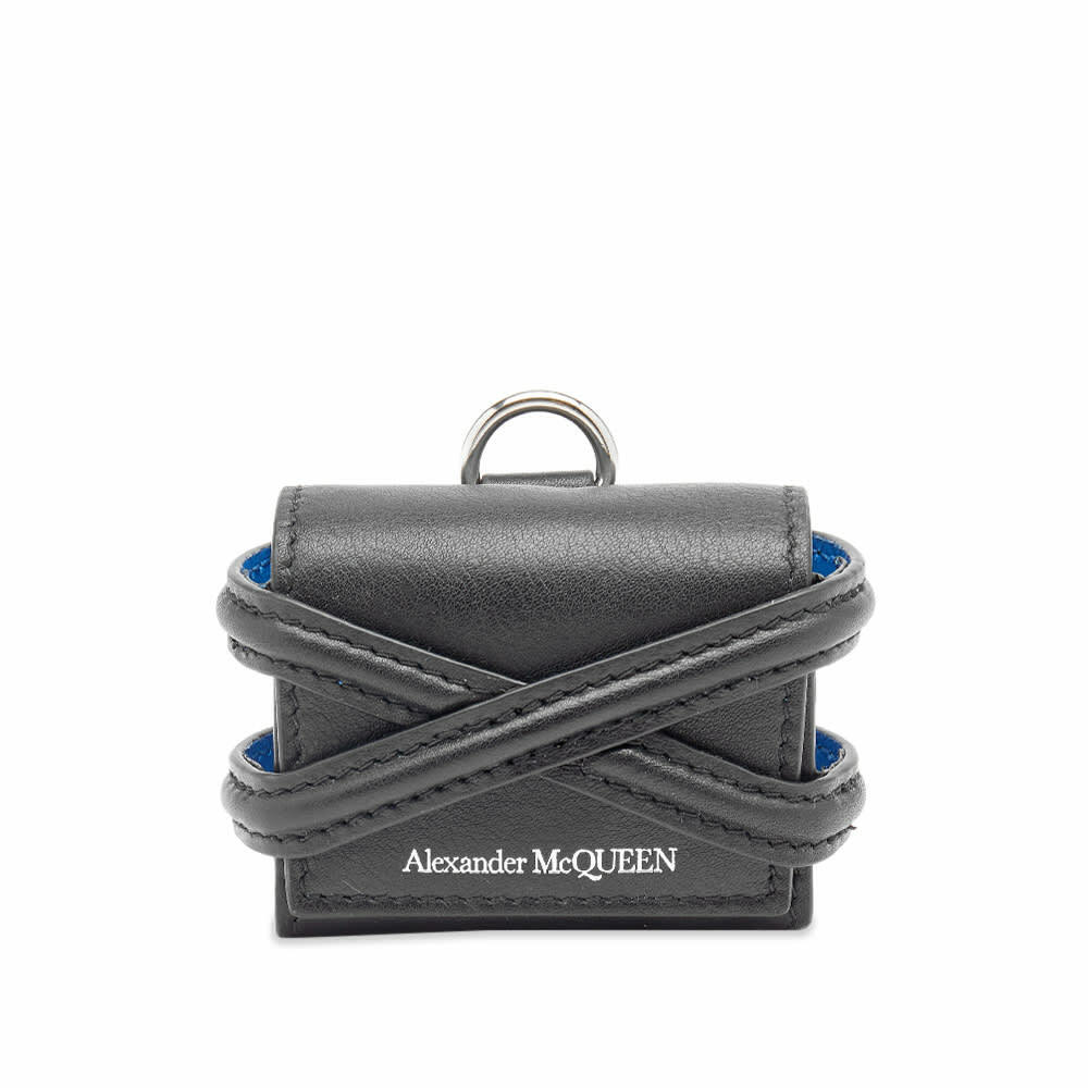 Alexander McQueen Men's Harness Airpods Case in Black Alexander
