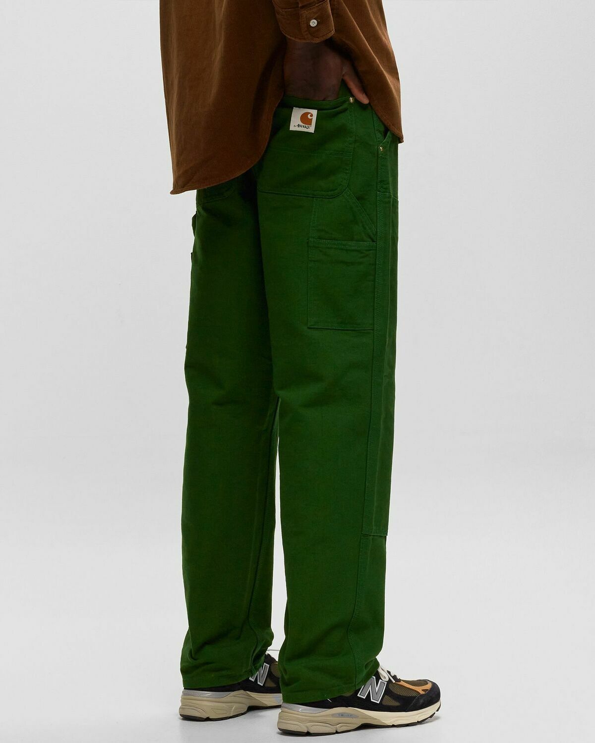 Awake Awake Ny X Carhartt Wip Double Knee Pant Green Casual Pants