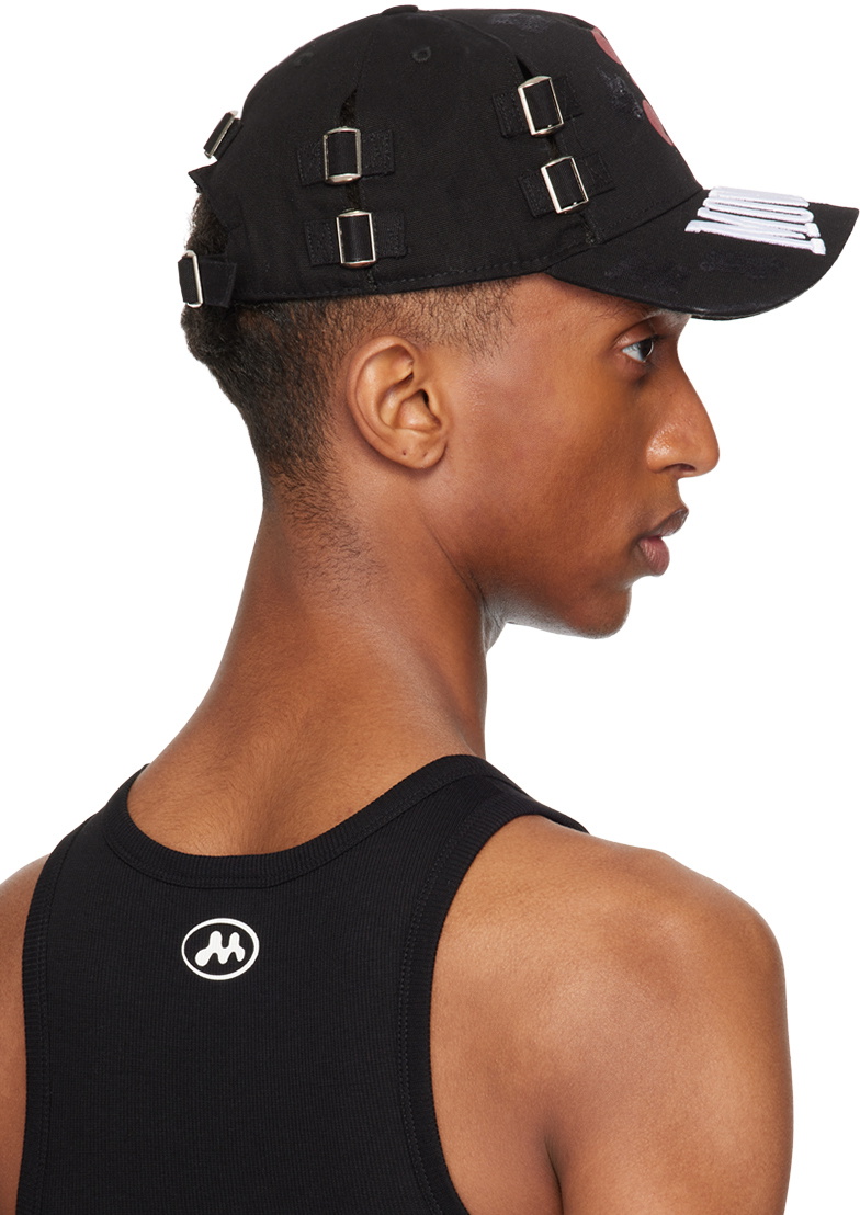 Mowalola Black 'Mowalola' Cap Mowalola