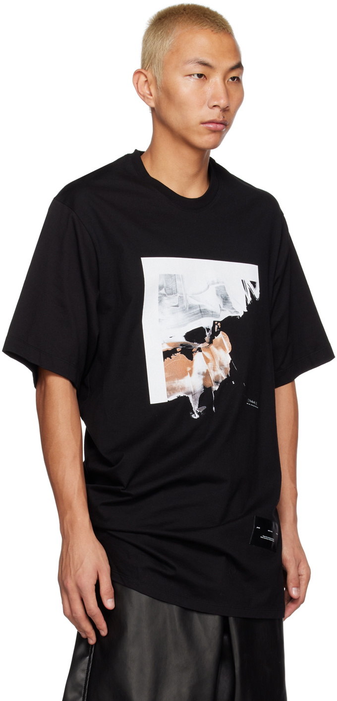 Julius Black Drape T-Shirt Julius