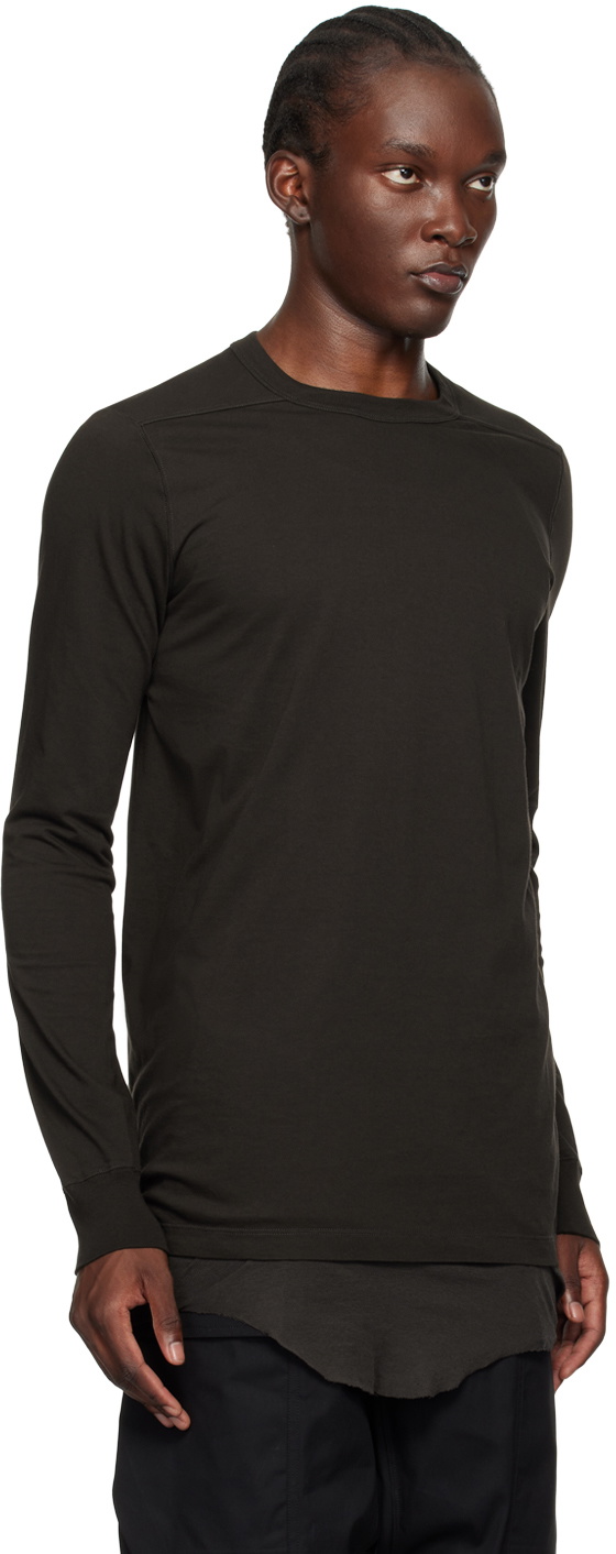 Rick Owens Gray Porterville Level Long Sleeve T-Shirt Rick Owens
