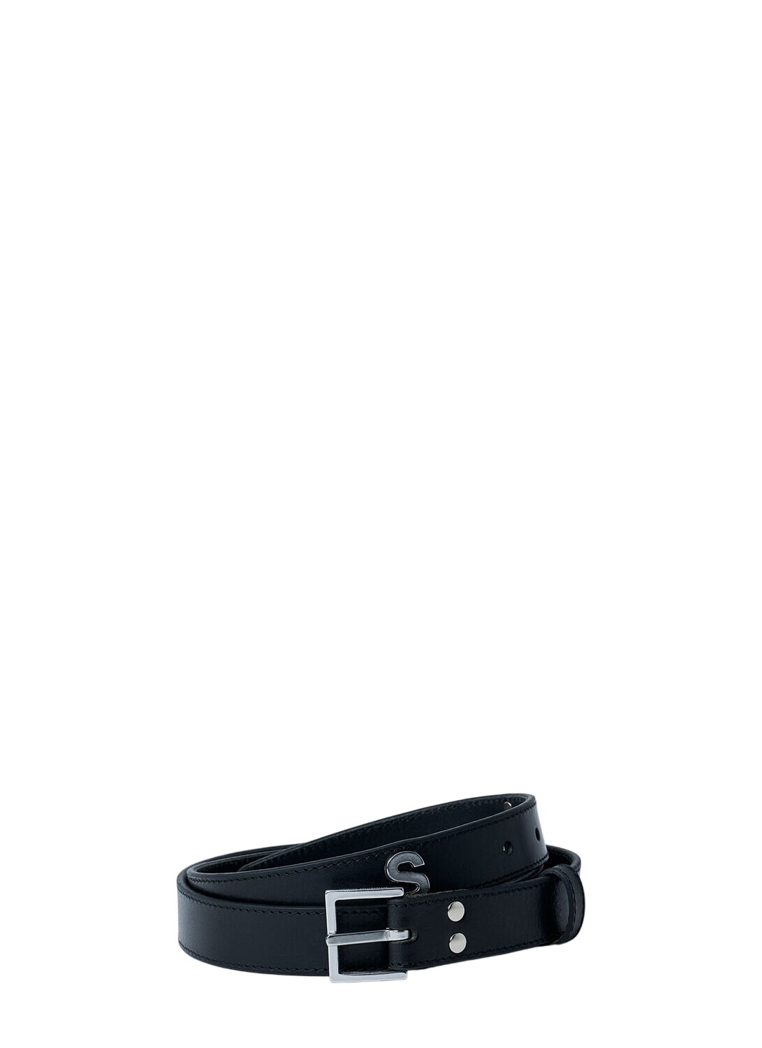 MARTINE ROSE 2.5cm Sex Letters Leather Belt Martine Rose