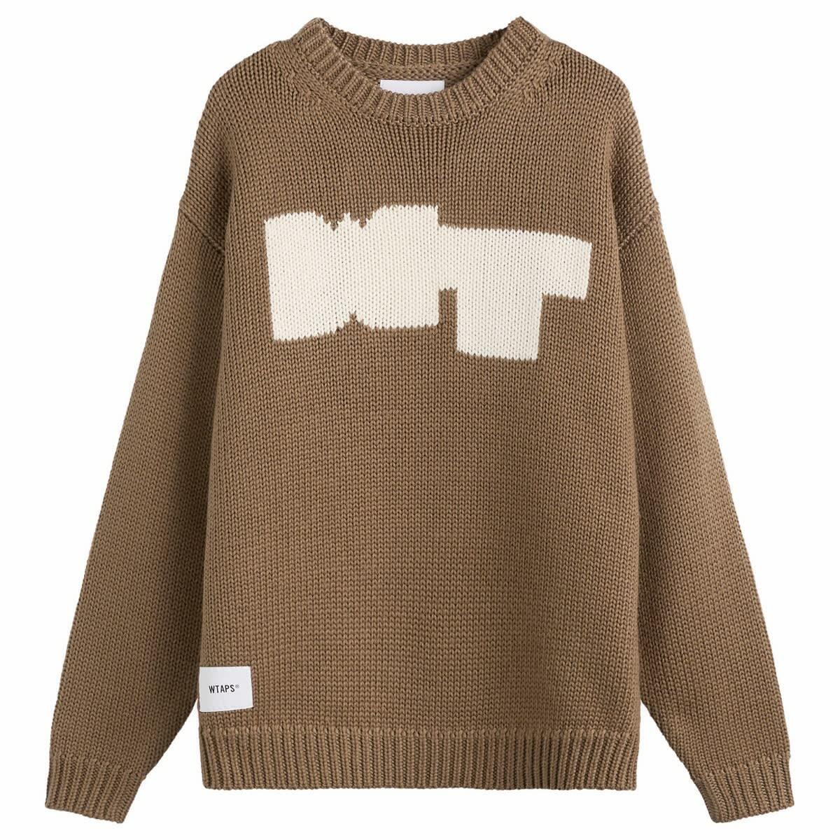 WTAPS - Logo-Appliquéd Knitted Sweater - Black WTAPS