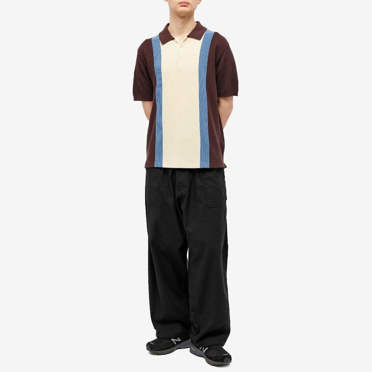 Neighborhood Men's Wide Baker Trousers in Black Neighborhood