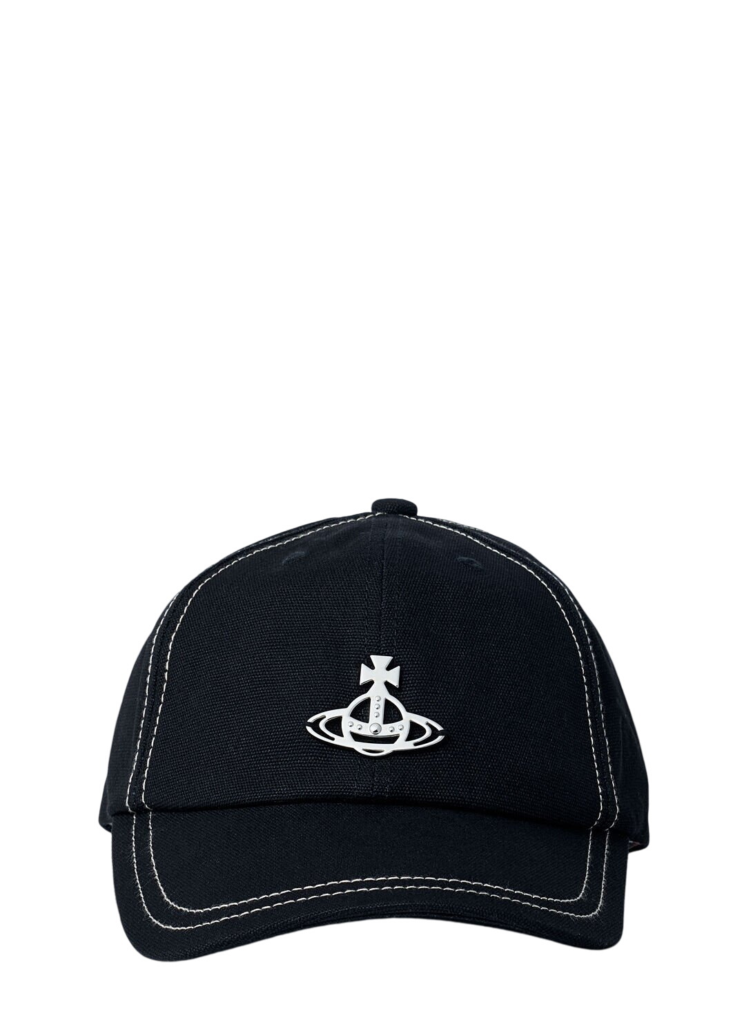 Vivienne Westwood Black Embroidered Cap Vivienne Westwood